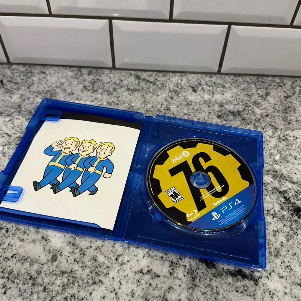 Bethesda PS4 Fallout 76 GameStop Blue Case Action RPG Wasteland Survival